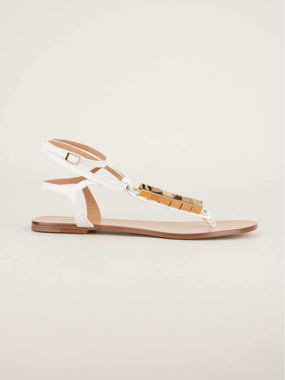 Dsquared² Embellished TBar Sandal in White Lyst