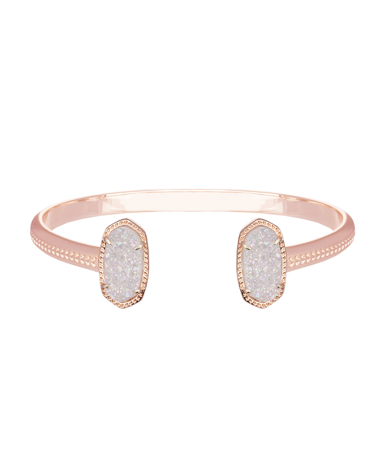 Kendra scott Elton Druzy-tip Bracelet in Gray (PLATINUM DRUSY) | Lyst