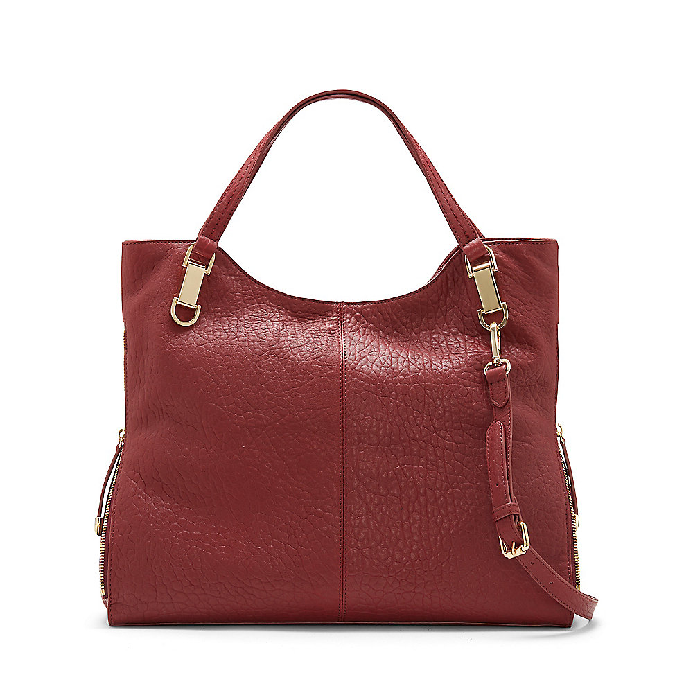 Vince Camuto Riley- Bubble Lamb Tote in Red - Lyst
