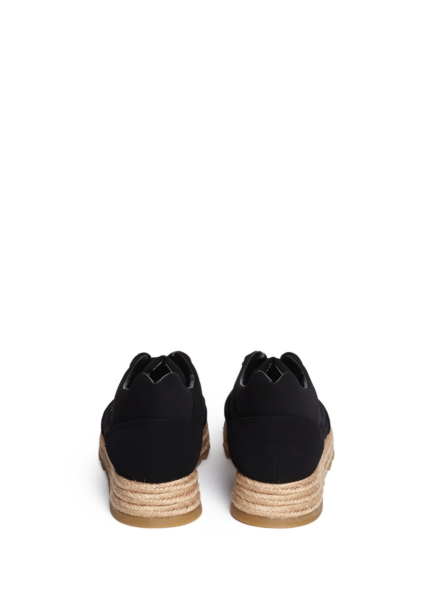 black espadrille sneakers