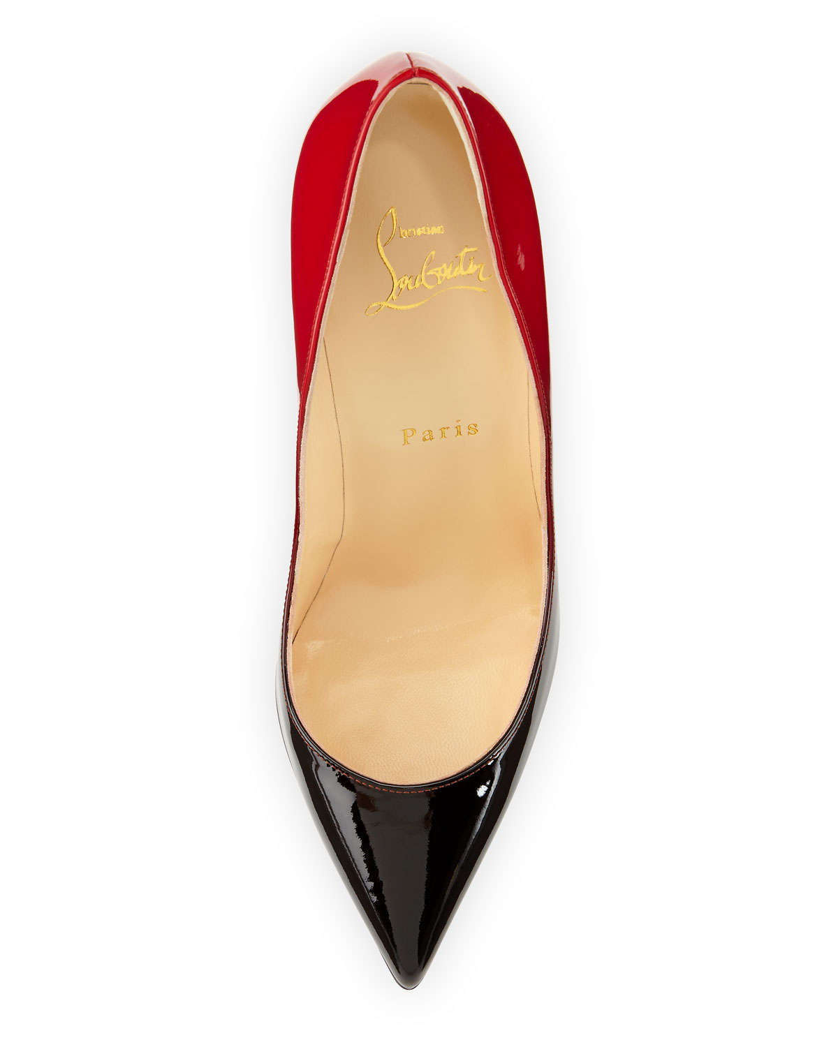 Christian Louboutin Leather Pigalle Follies Degrade Red Sole Pump in ...