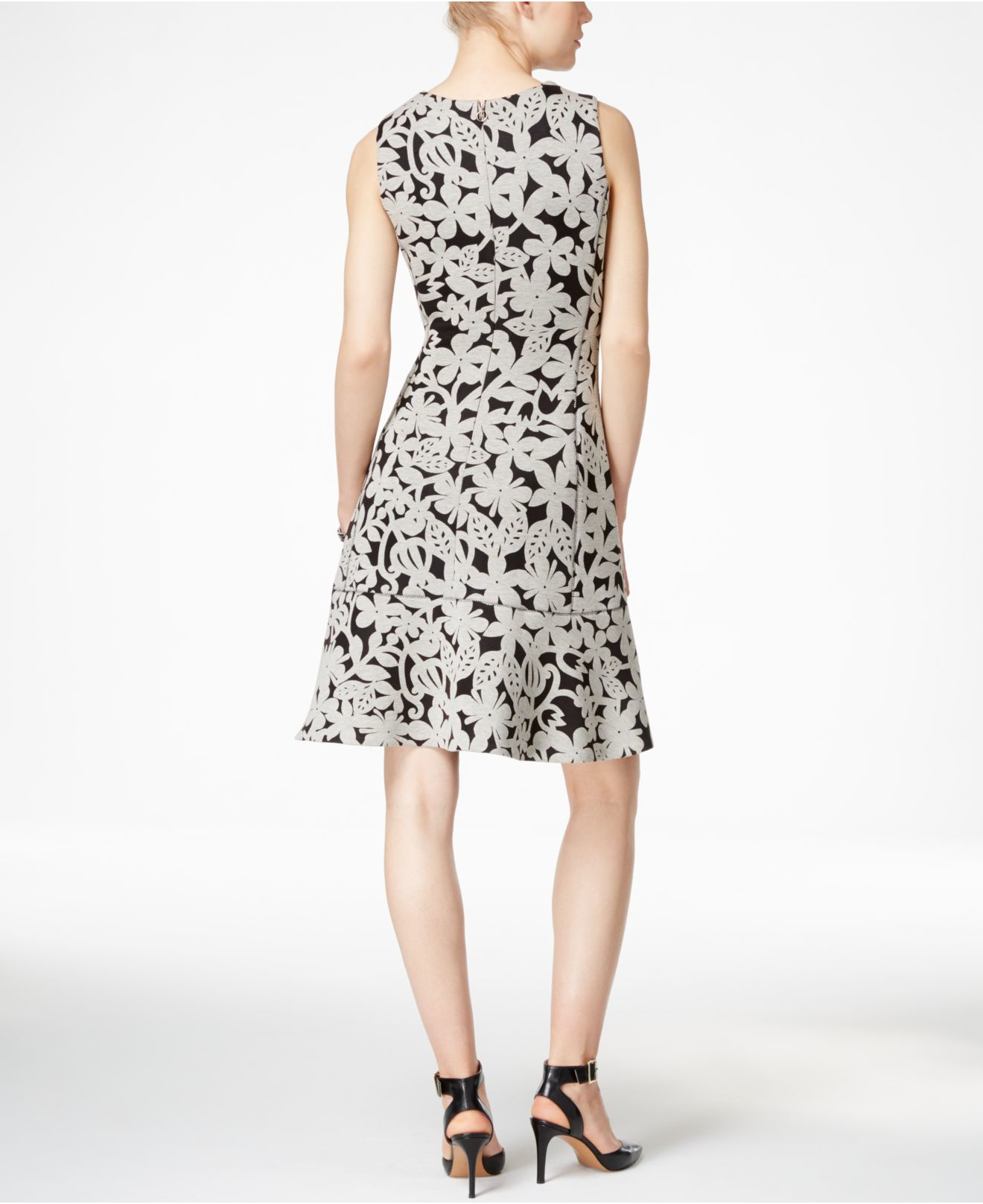 tommy hilfiger black floral dress