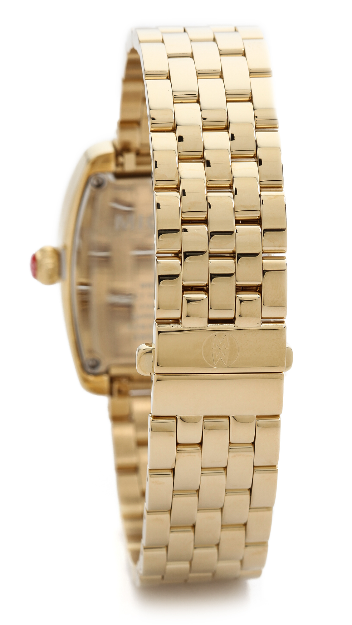 Michele Urban Mini 16Mm 5 Link Bracelet Watch Strap Gold in Metallic