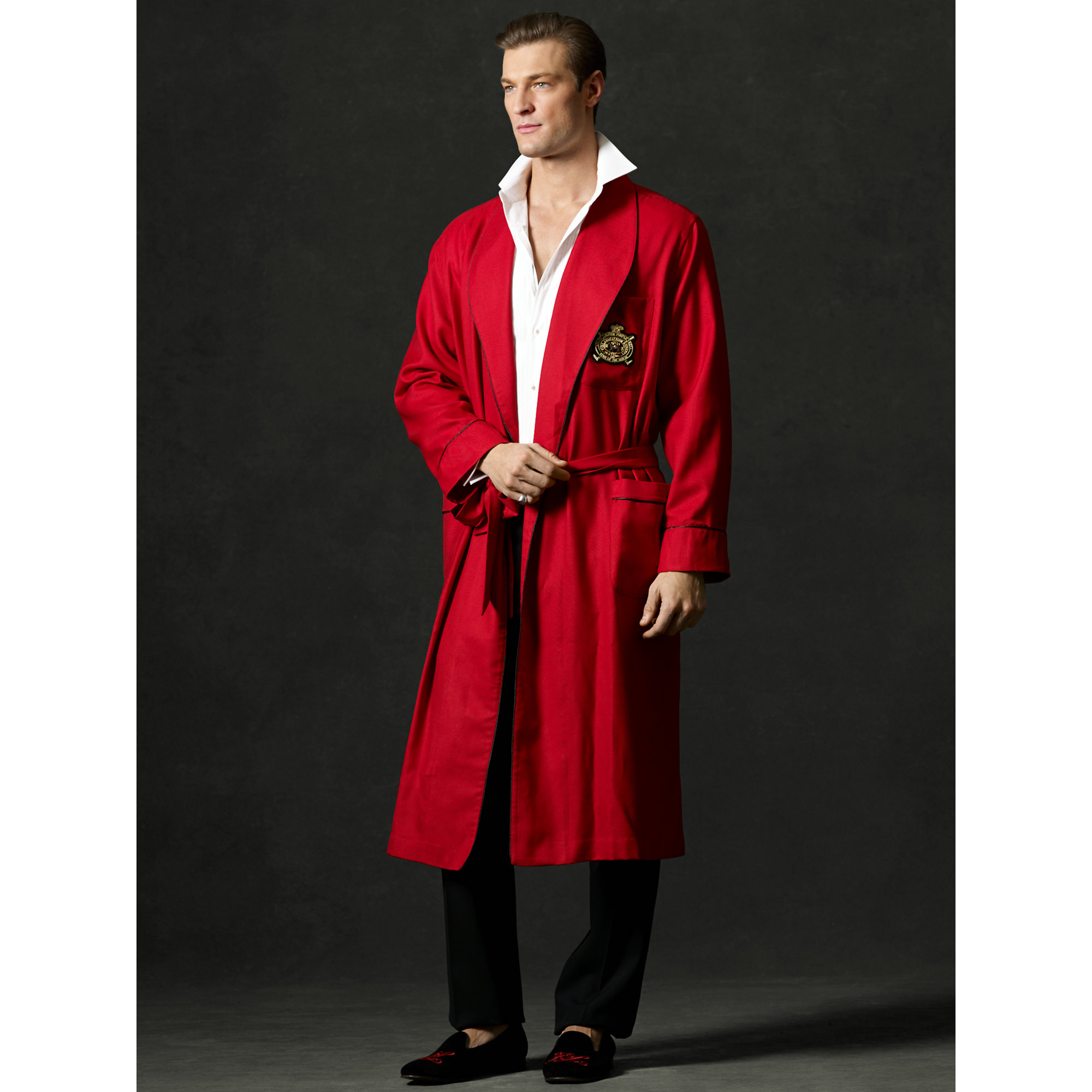 ralph lauren red robe