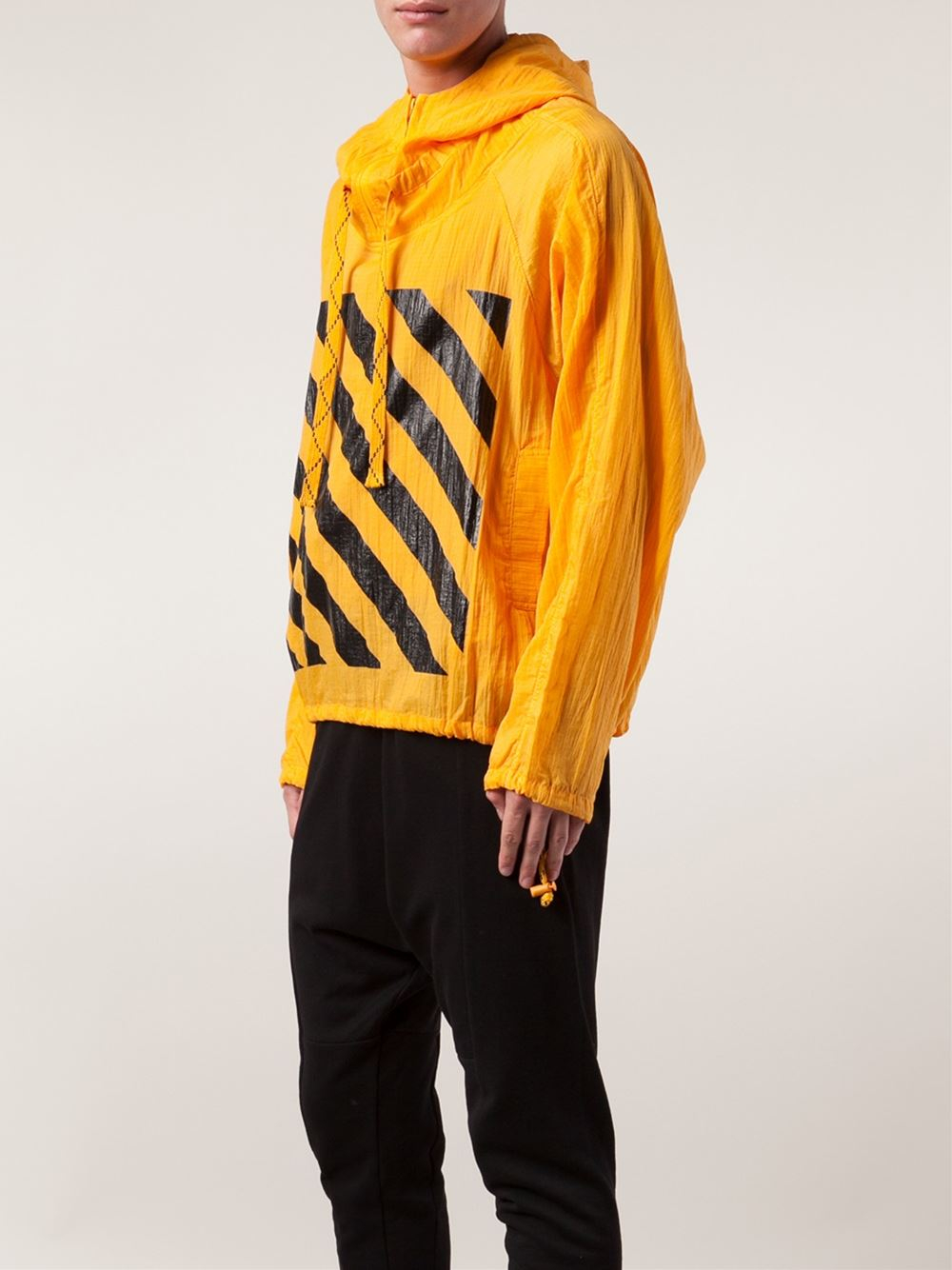 Off-White c/o Virgil Abloh Windbreaker Jacket in Yellow & Orange ...