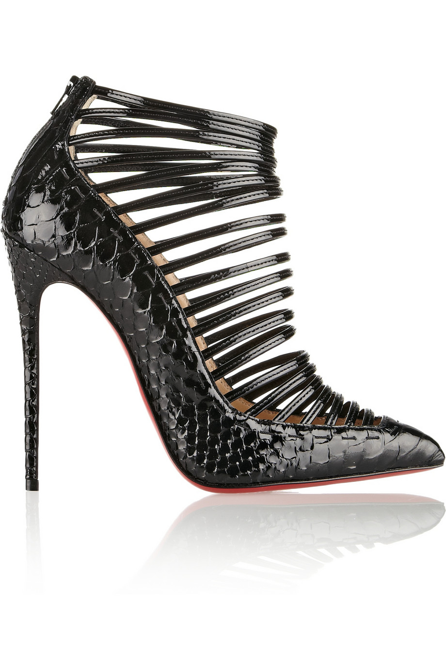 louboutin patent boots