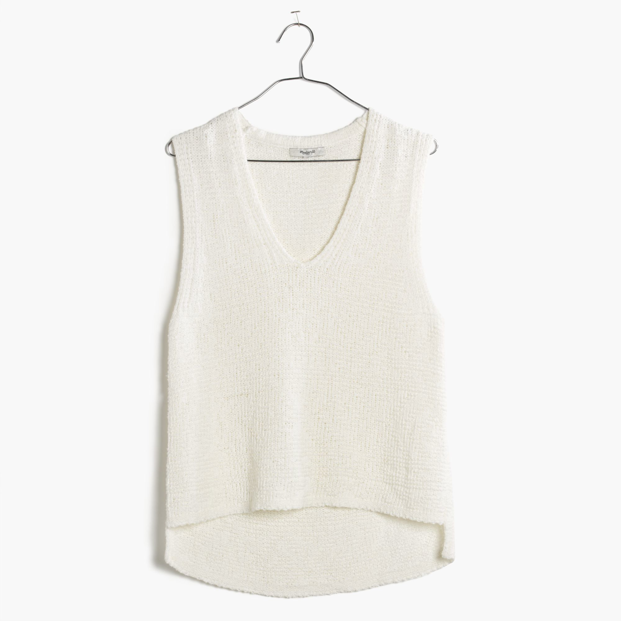 white sweater tank