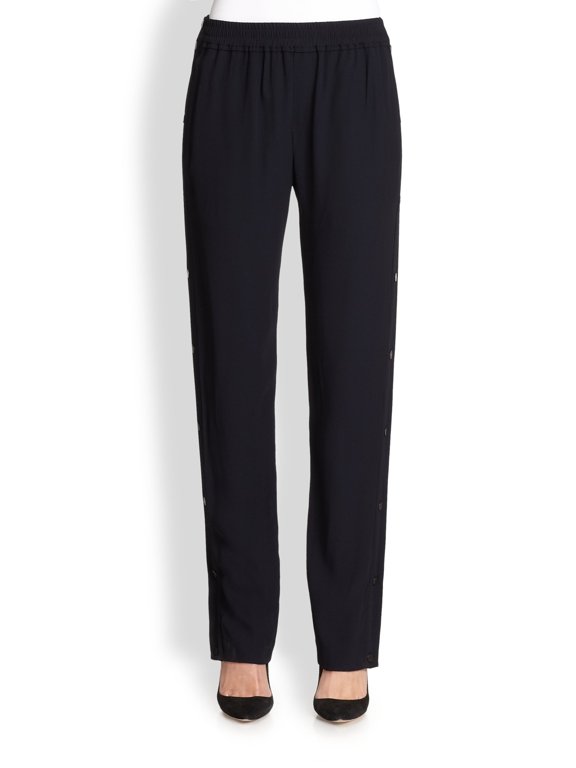 A.L.C. Terry Straightleg Breakaway Pants in Navy (Blue) Lyst