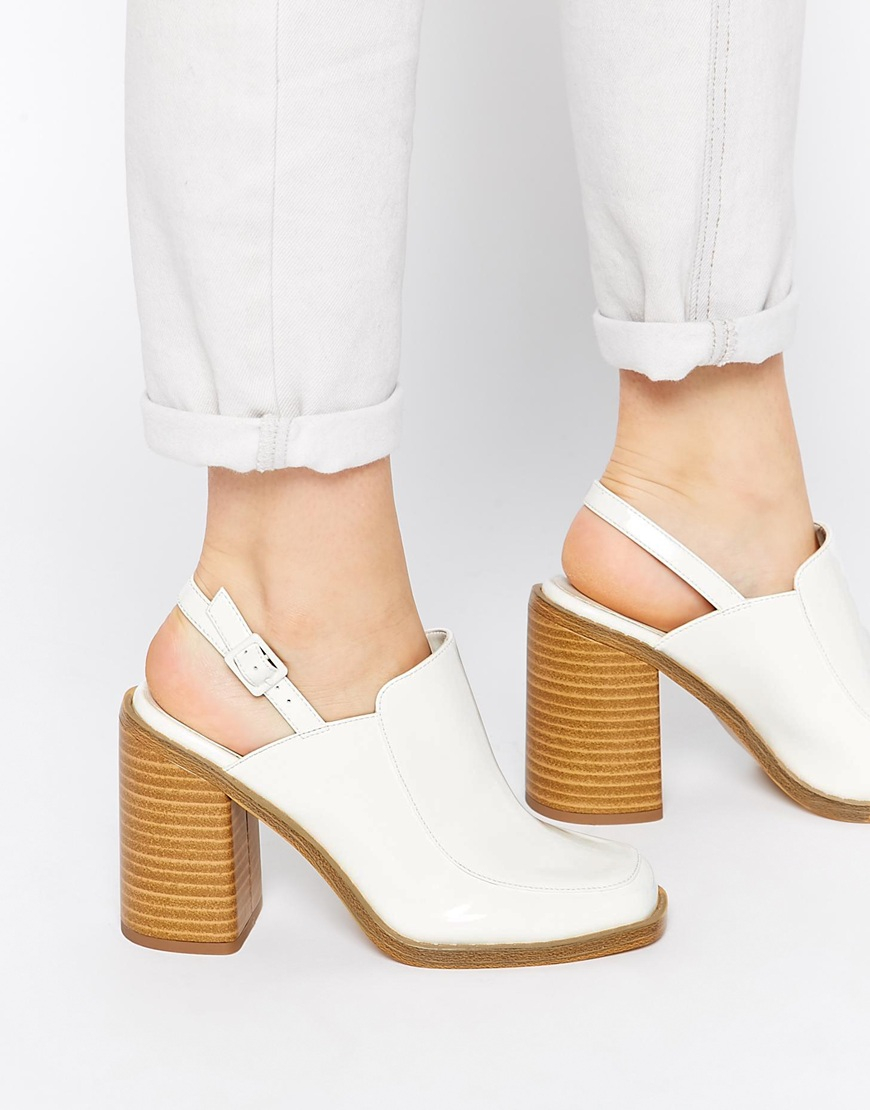 asos white mules