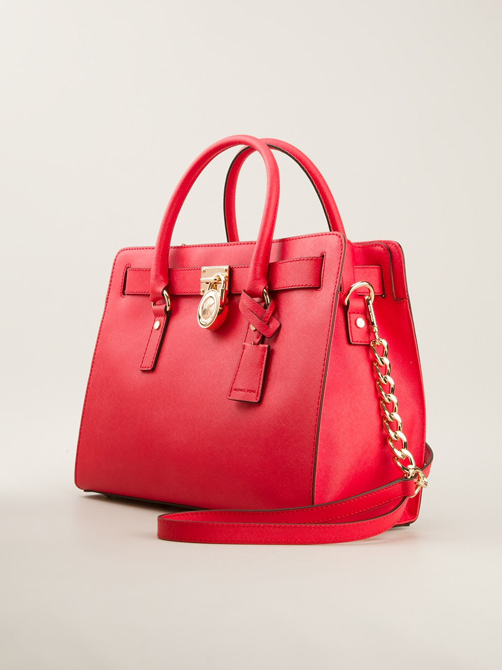 Michael Kors Hamilton Tote in Red - Lyst