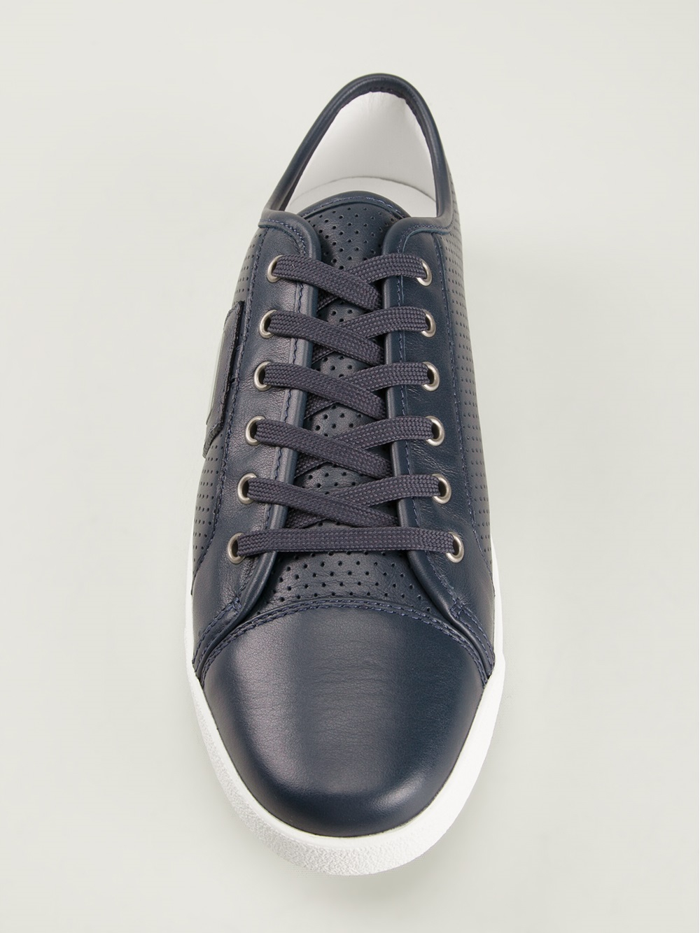 Dolce & Gabbana Logo Plaque Sneakers in Blue for Men Lyst