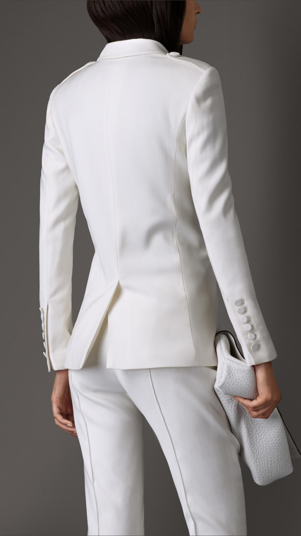 burberry white tuxedo jacket