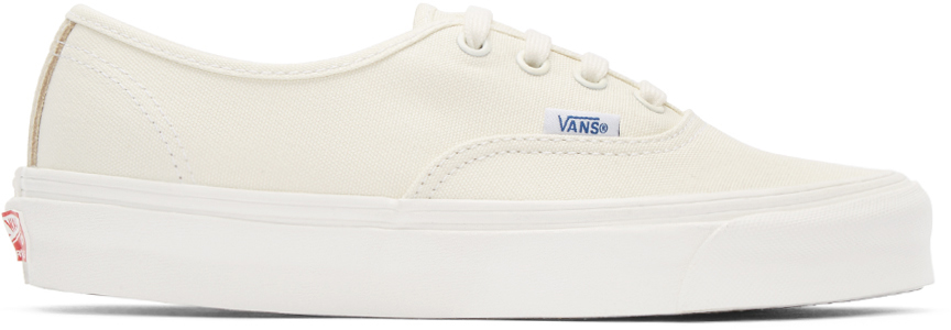 Vans Ivory Canvas Og Authentic Lx Sneakers in White | Lyst