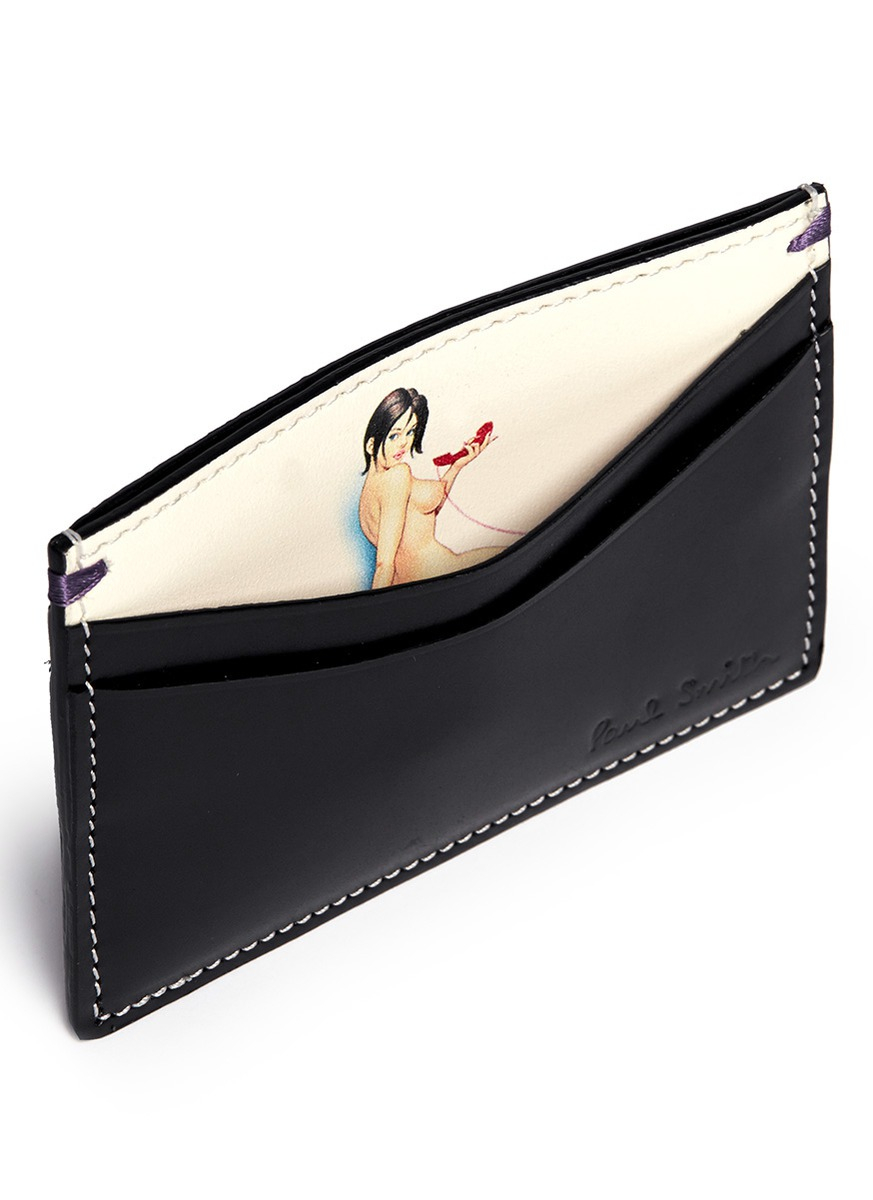 Paul Smith Naked Lady Card Holder in Black for Men | Lyst