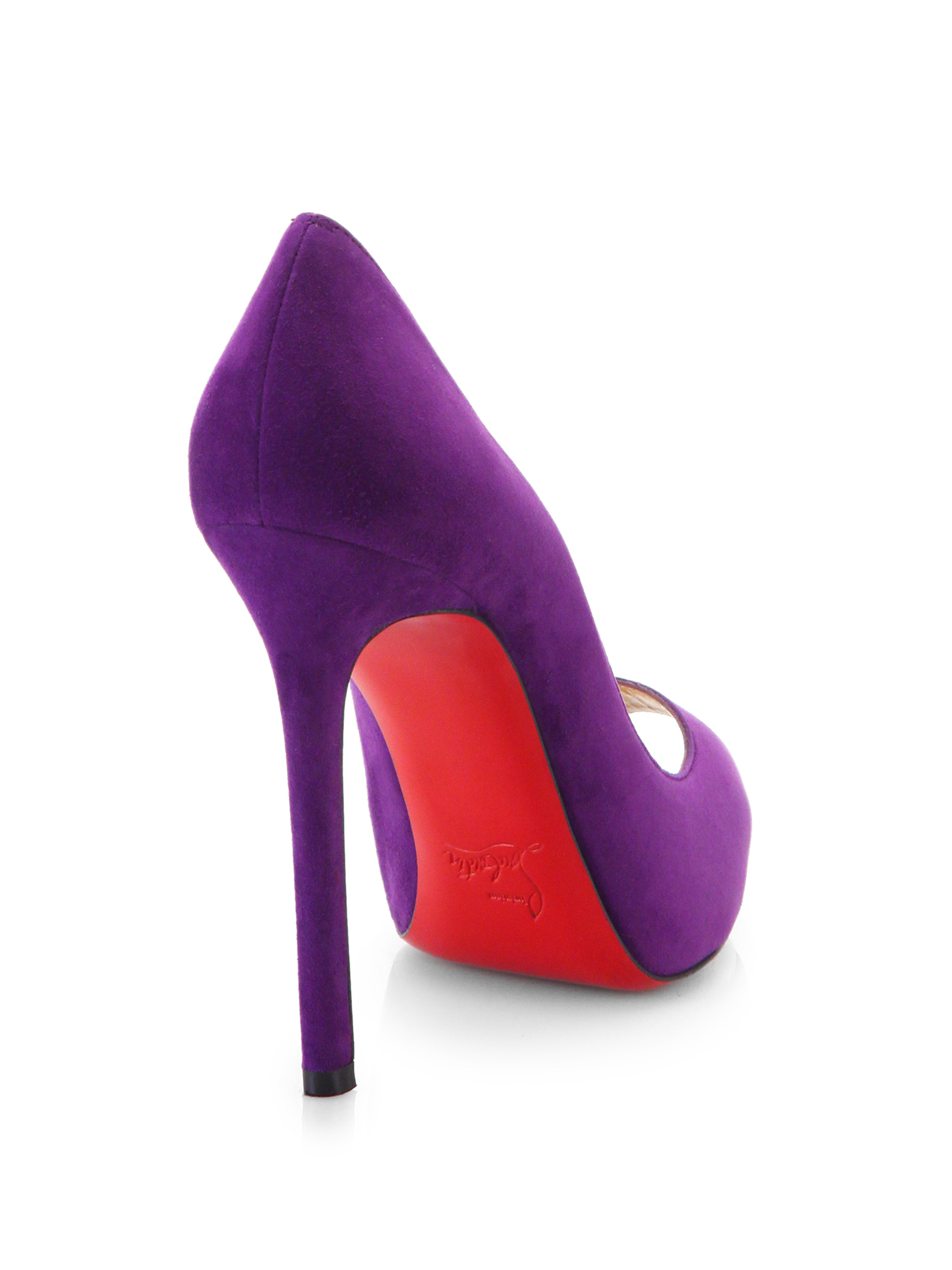 christian louboutin purple shoes