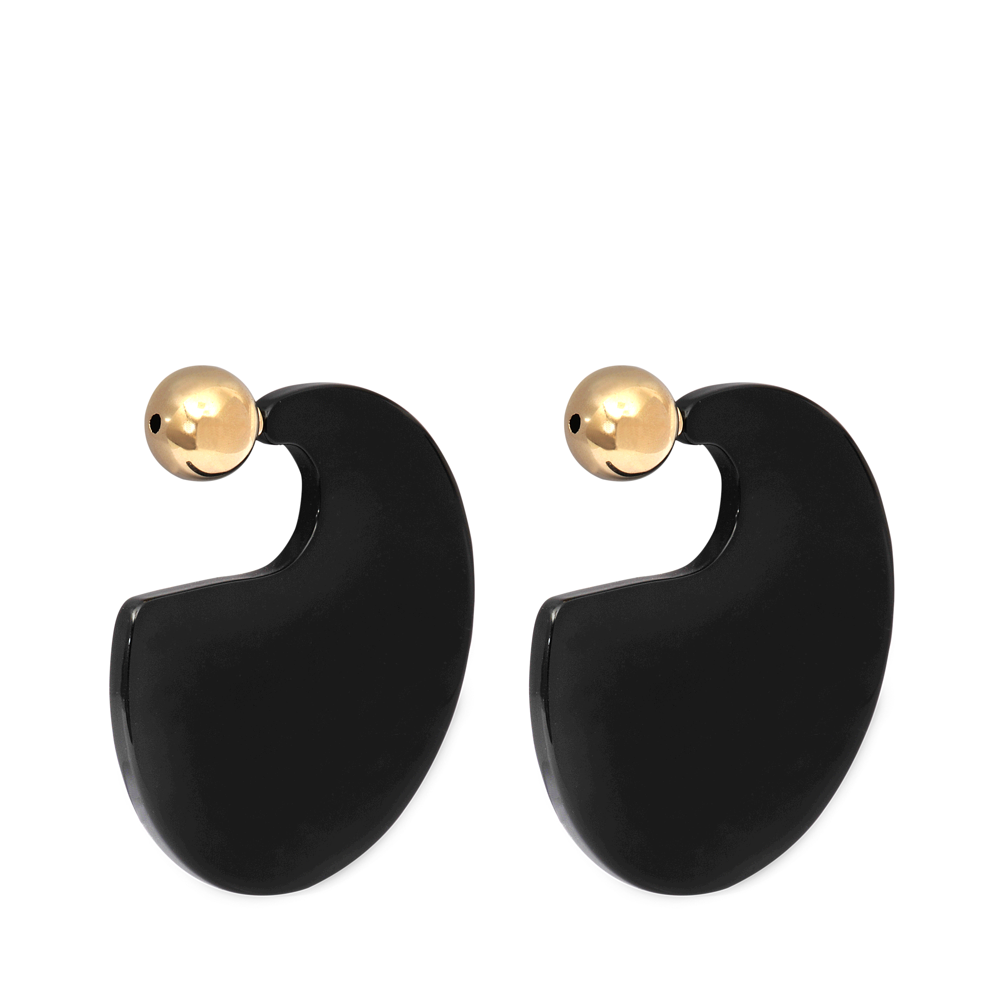 Lyst Marni Circle Earrings In Black Gallery