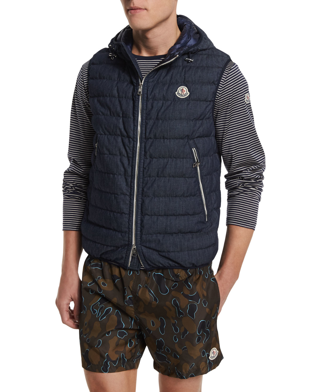 moncler padded vest