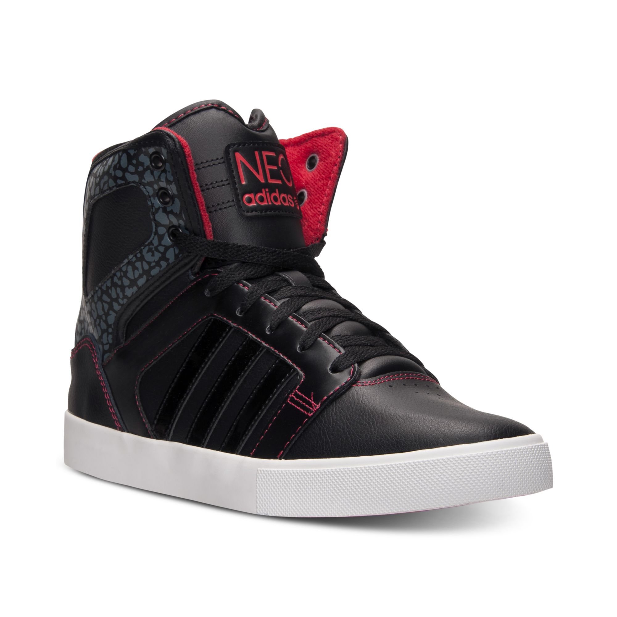 adidas Hi Top Casual Sneakers in Black for Men - Lyst