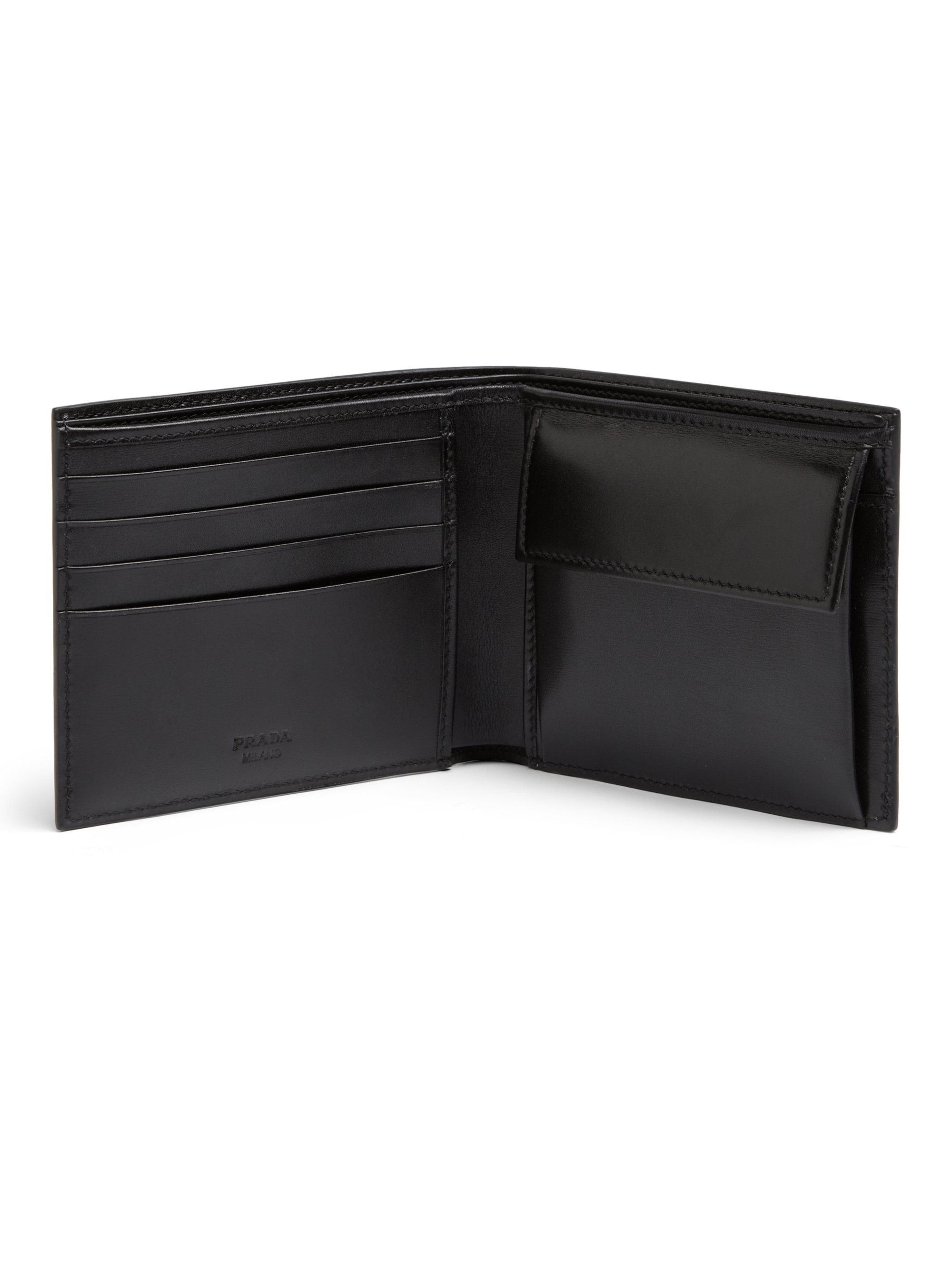 prada wallet with coin pouch