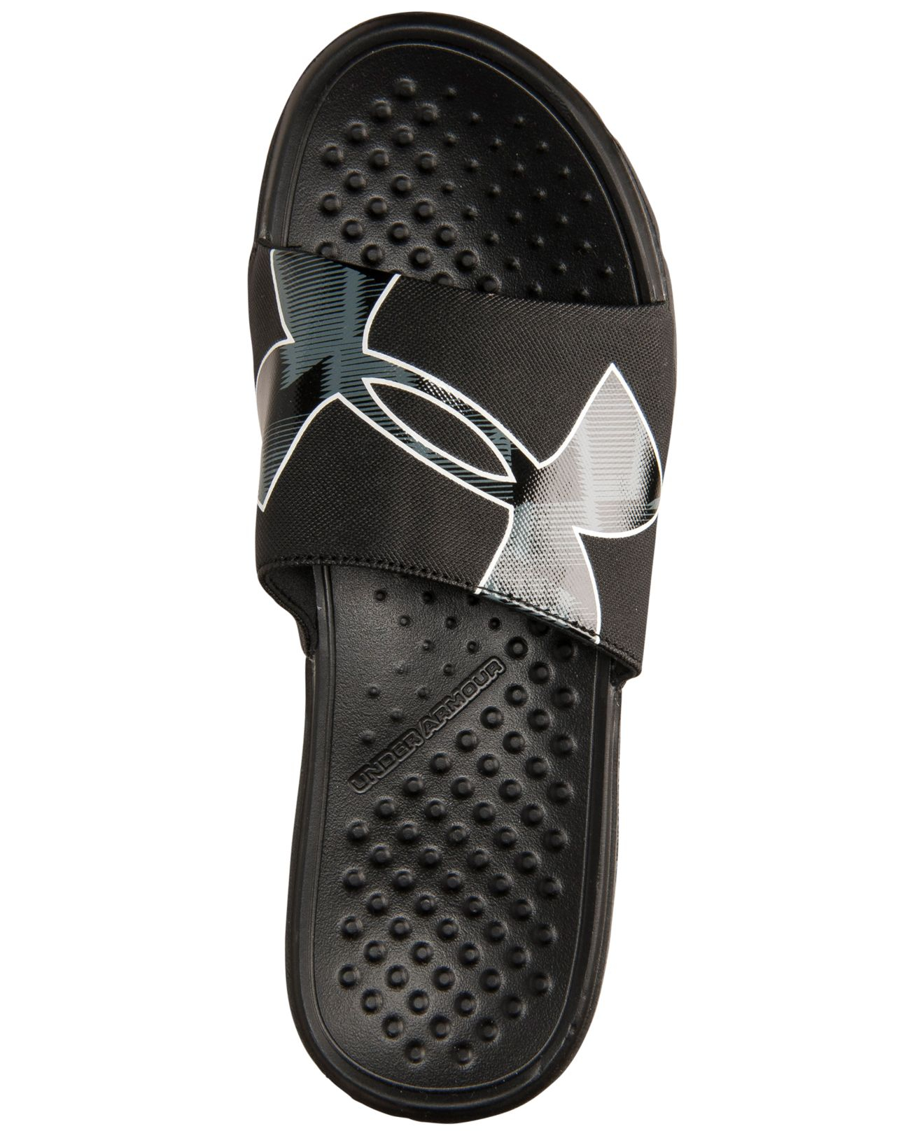 Under Armour Men's Strike Warp Slide Sandals From Finish ...