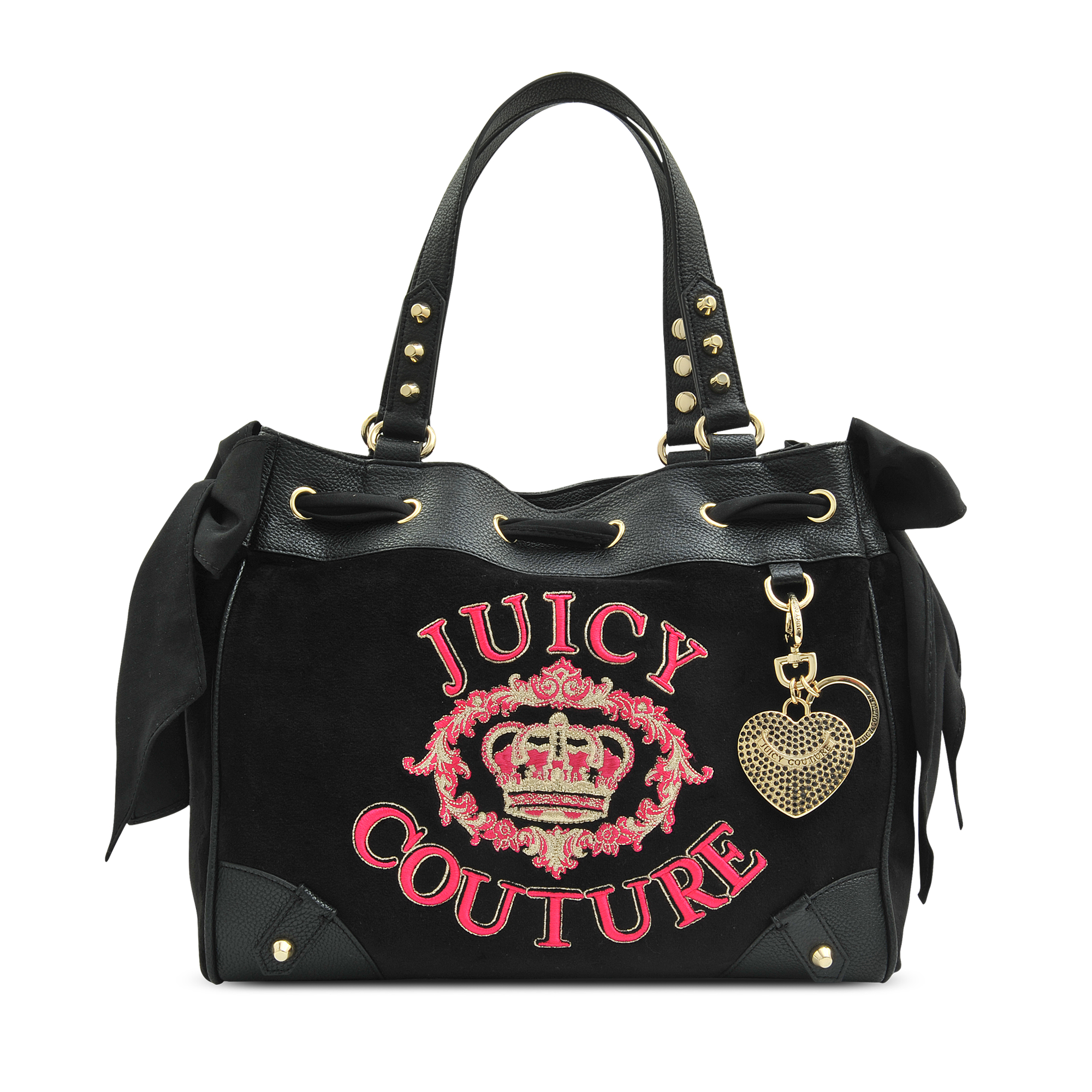 Juicy Couture Daydreamer Velvet Bag in Black | Lyst