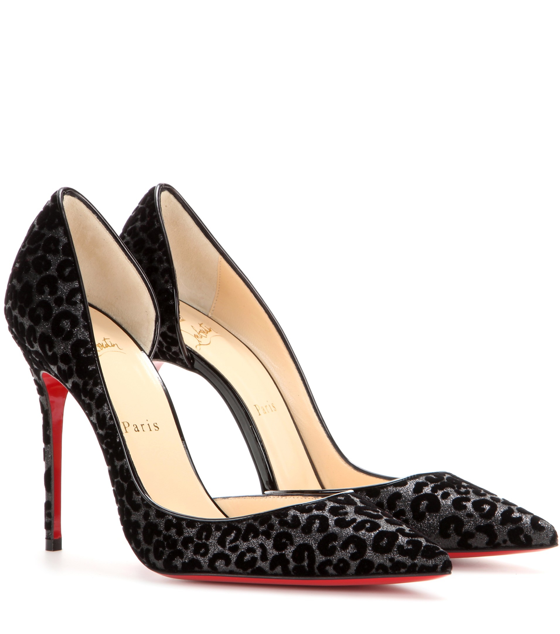 christian louboutin iriza 100 leopard print calf hair pumps ...