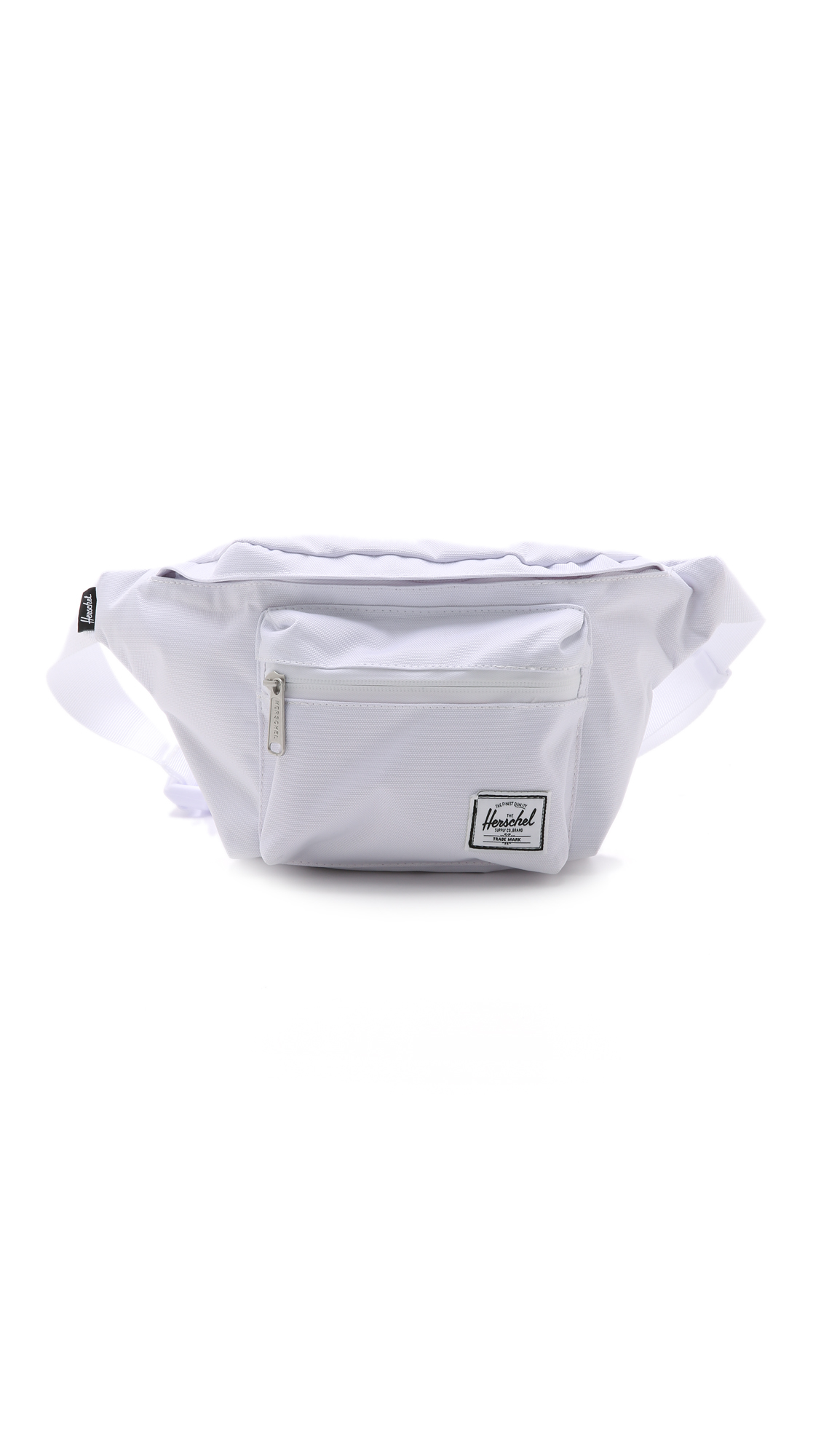 white fanny pack