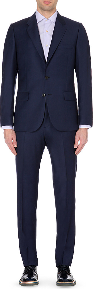 Paul Smith Mayfair-fit Wool Suit in /n/a/v/y/ (Blue) for Men | Lyst Canada