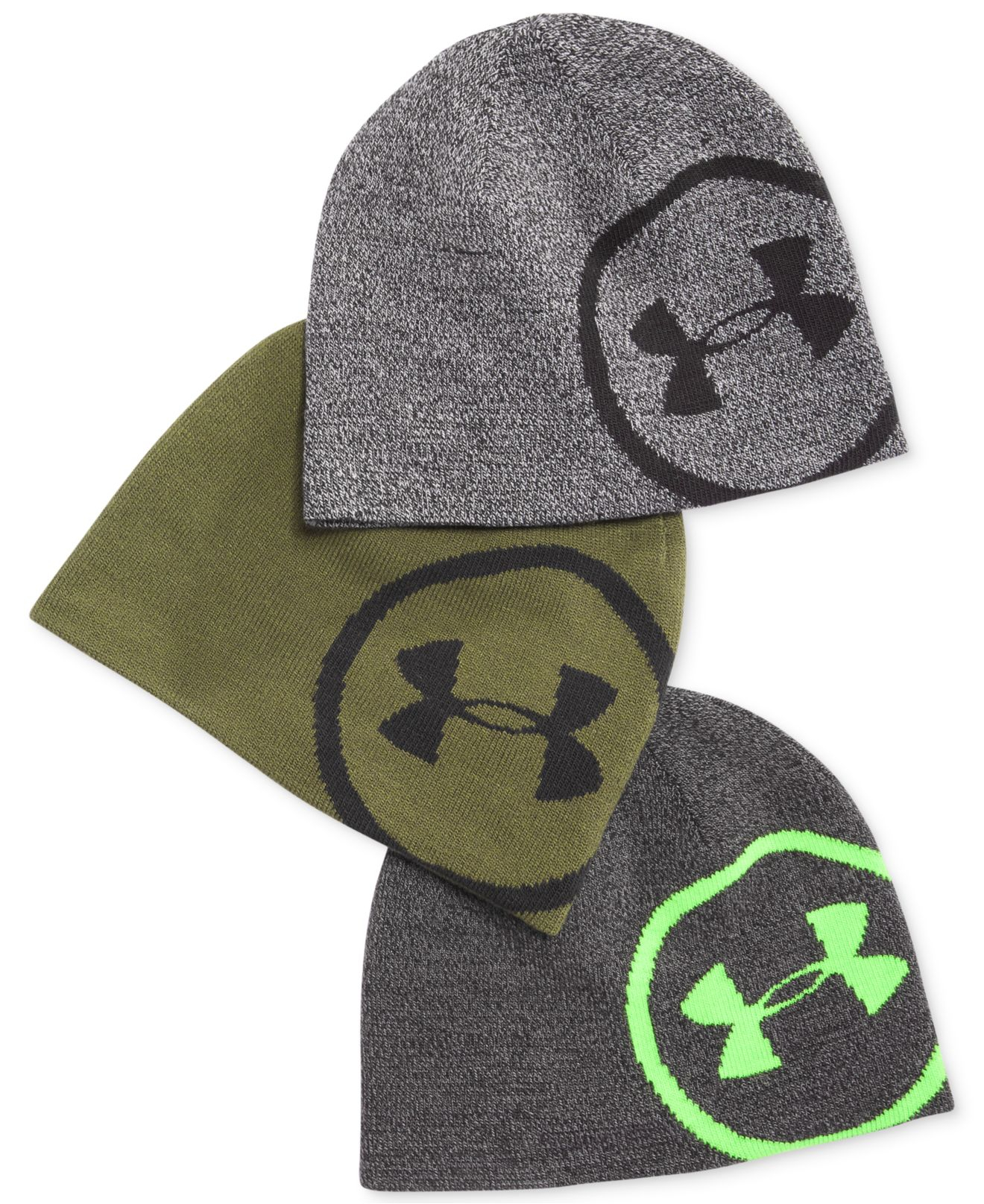 under armour green beanie