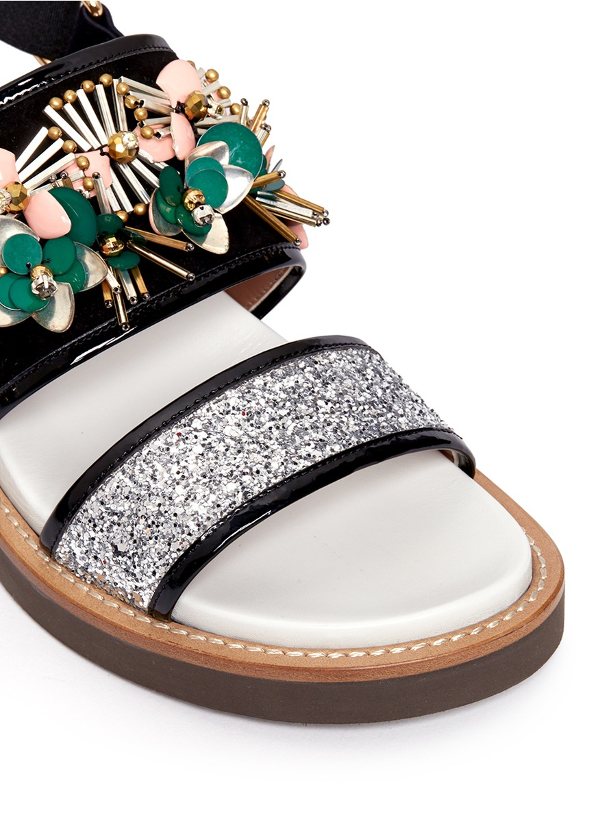 marni glitter sandals
