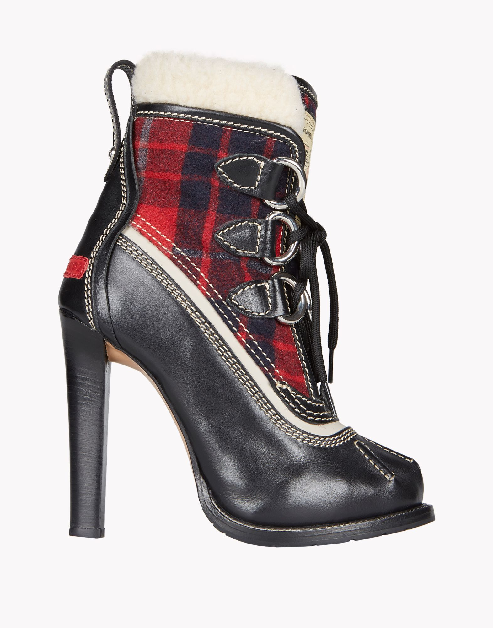 Dsquared² Duck Ankle Boots in Black | Lyst