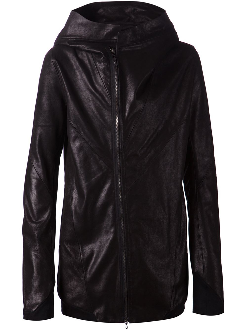 Julius Hooded Goatskin Jacket in Black for Men | Lyst