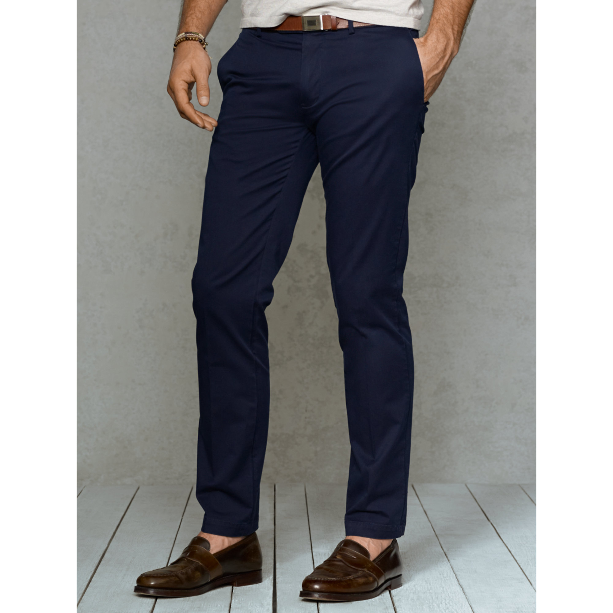 Polo Ralph Lauren Slim-fit Stretch-chino Pant in Blue for Men | Lyst