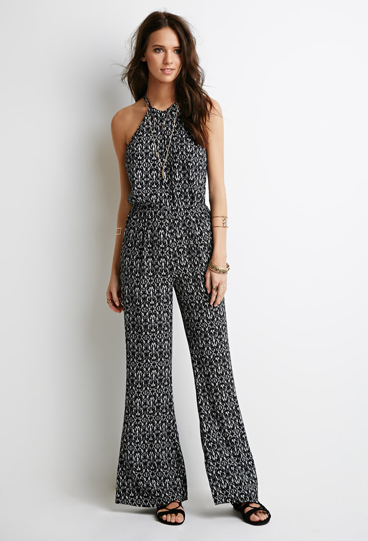 black and white jumpsuit forever 21