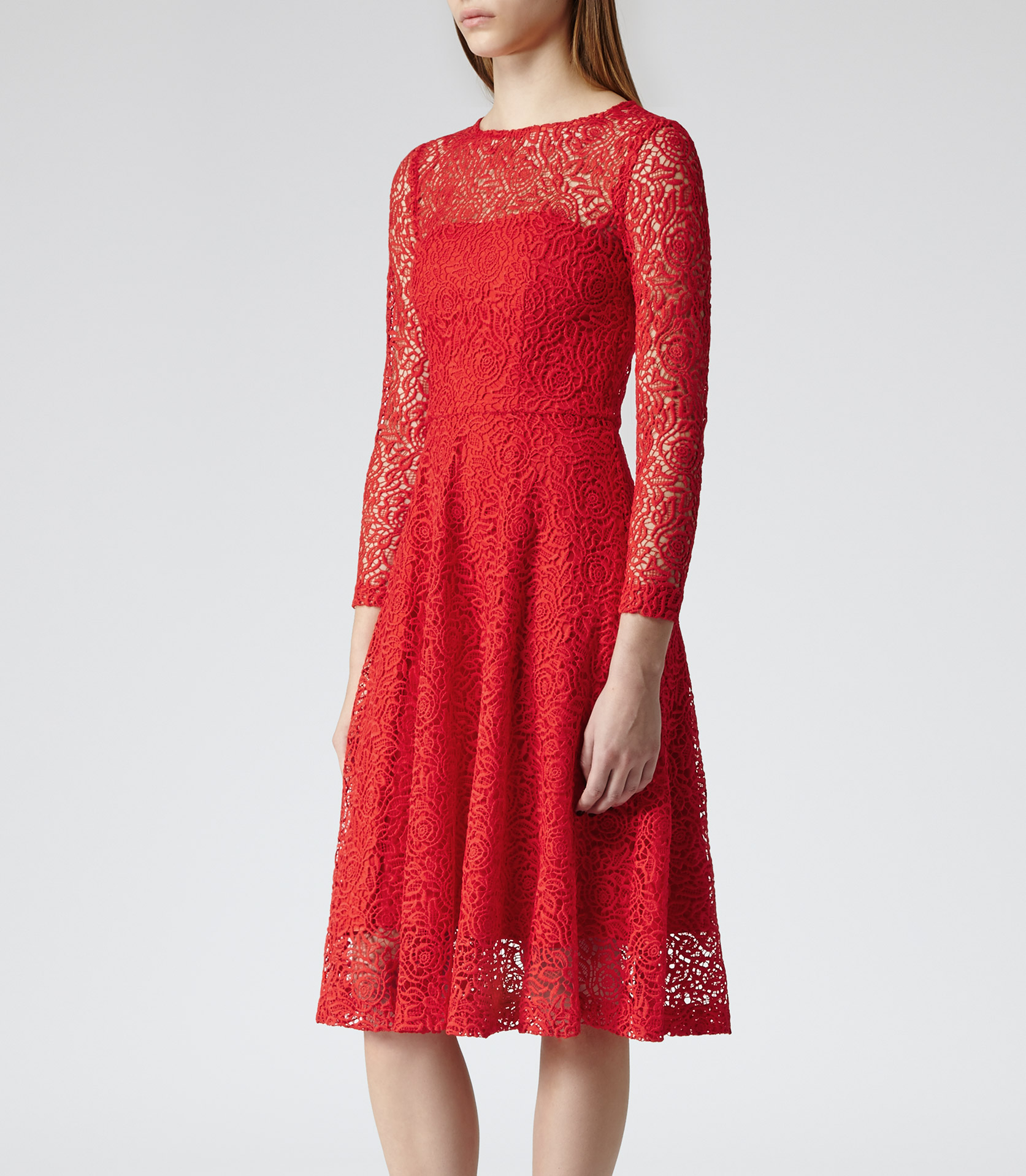 reiss ruby floral dress