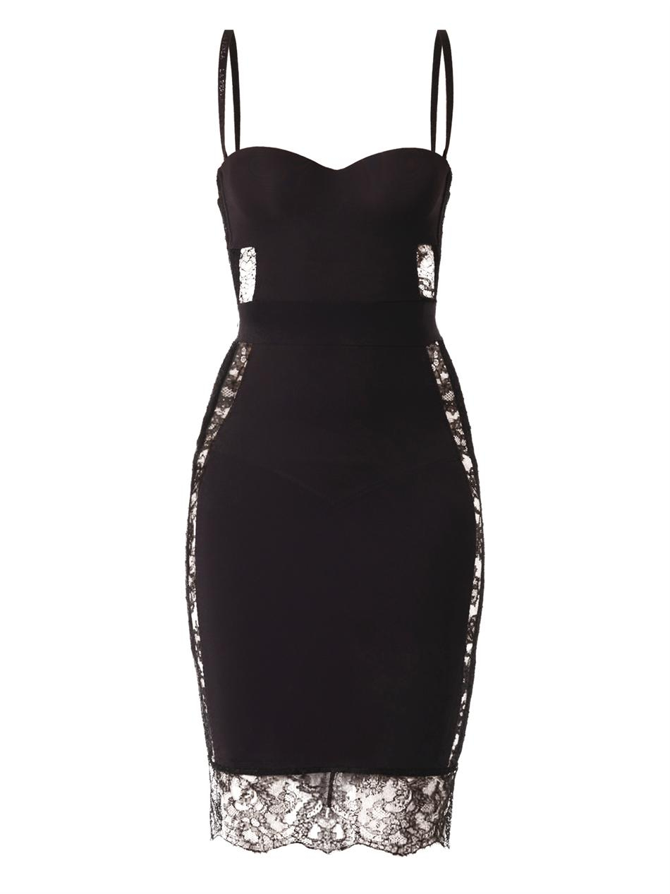 La Perla Shape Allure Lace-Panel Shapewear Dress in Black - Lyst