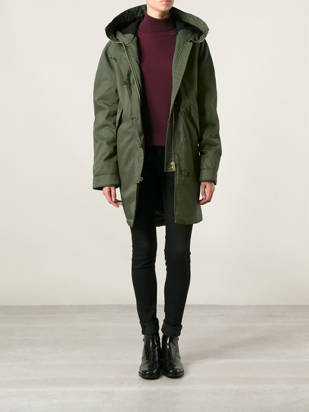 Whyred 'Star' Parka in Green - Lyst