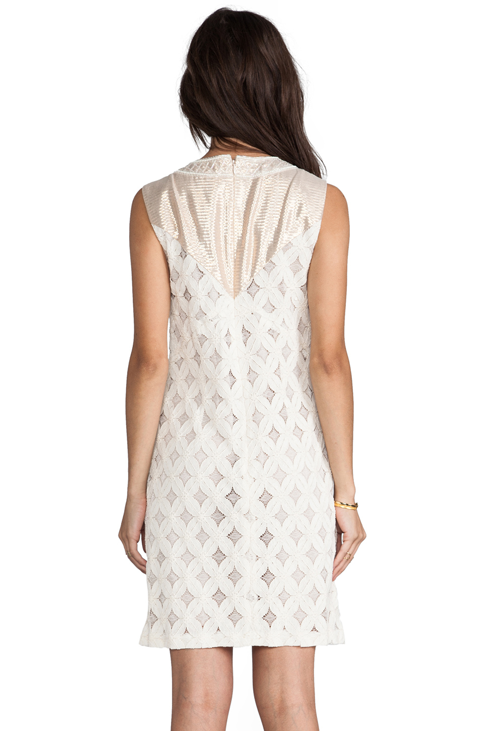Lyst Anna Sui Runway Lace with Diamond Beading Tank