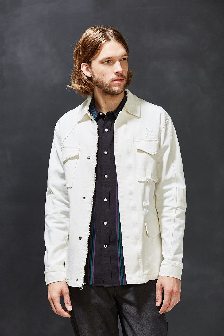 white shirt jacket