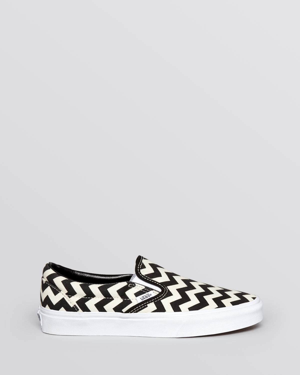 Vans Flat Slip On Sneakers - Chevron in 