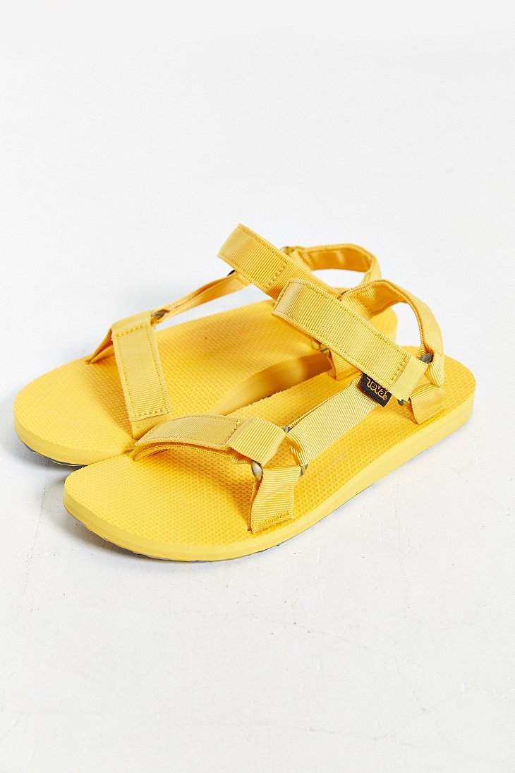 teva sandals yellow