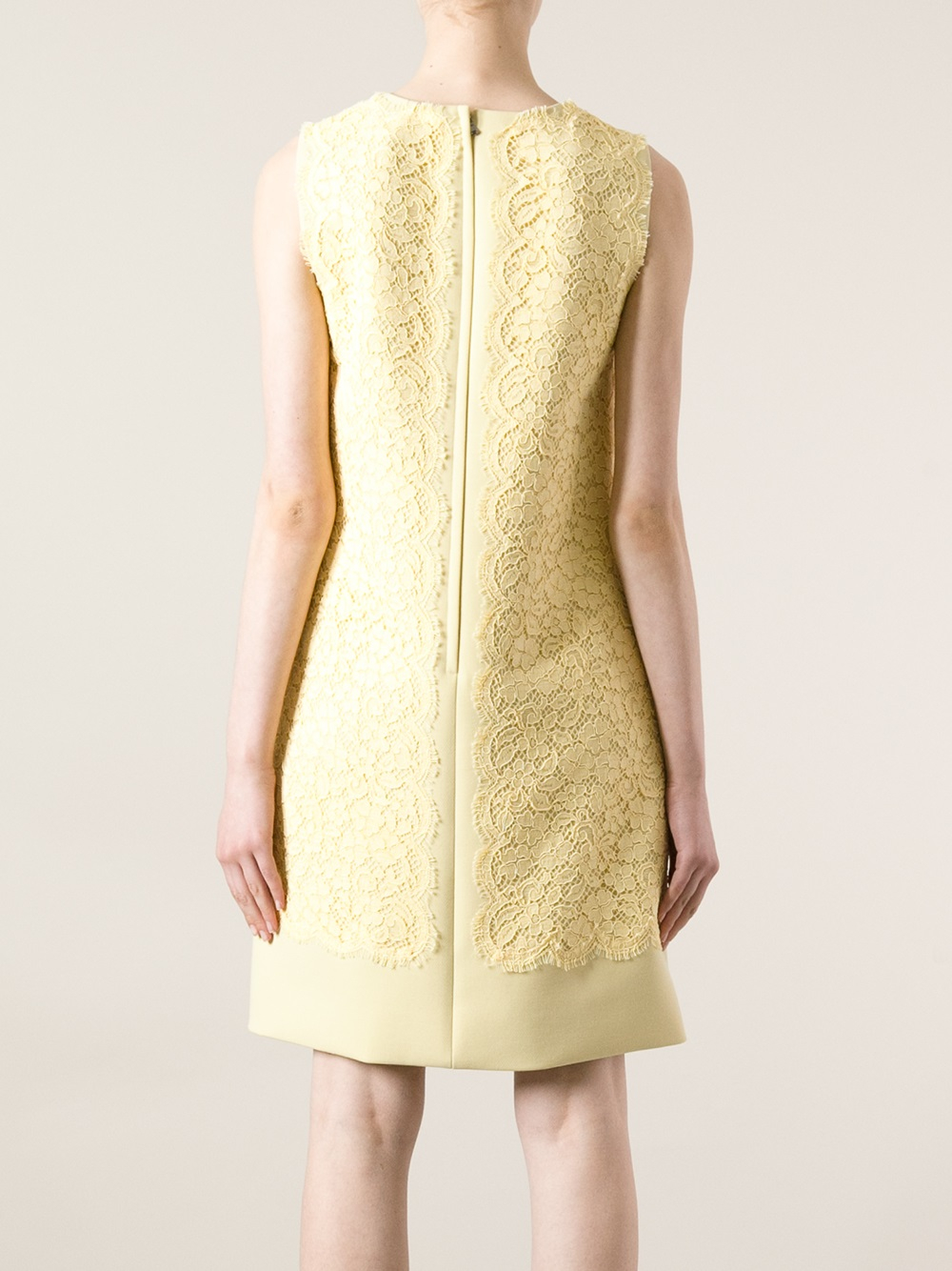 yellow dolce and gabbana dress