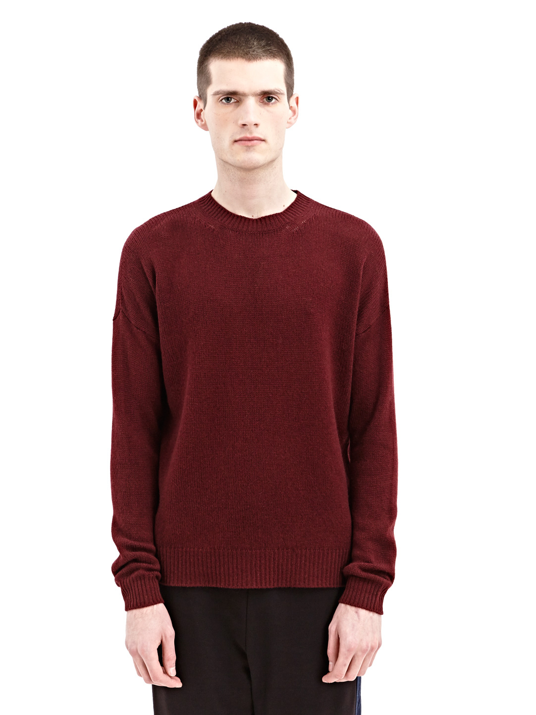 Marni Mens Crew Neck Cashmere Sweater in Red for Men | Lyst