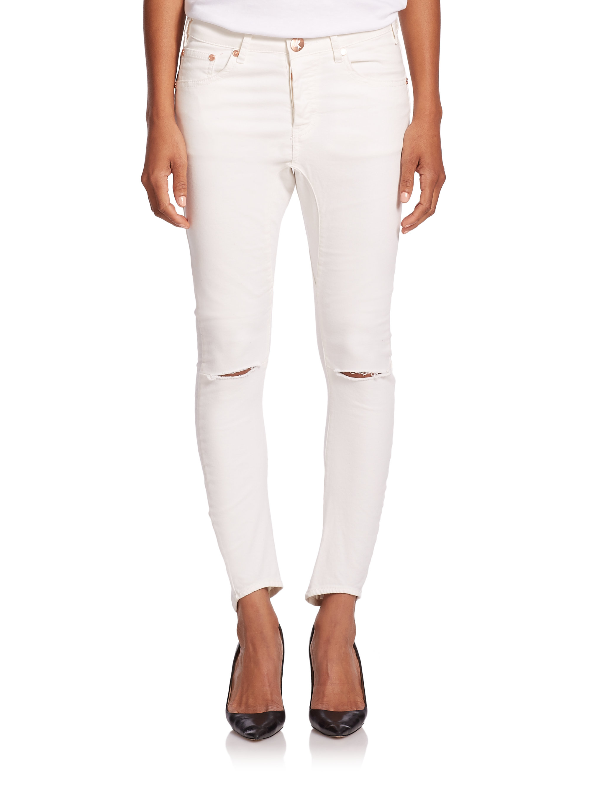 one teaspoon white jeans