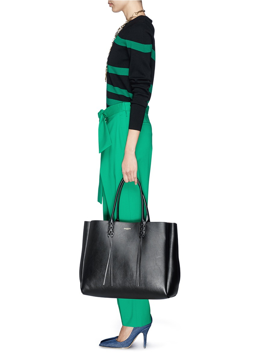 lanvin tassel tote