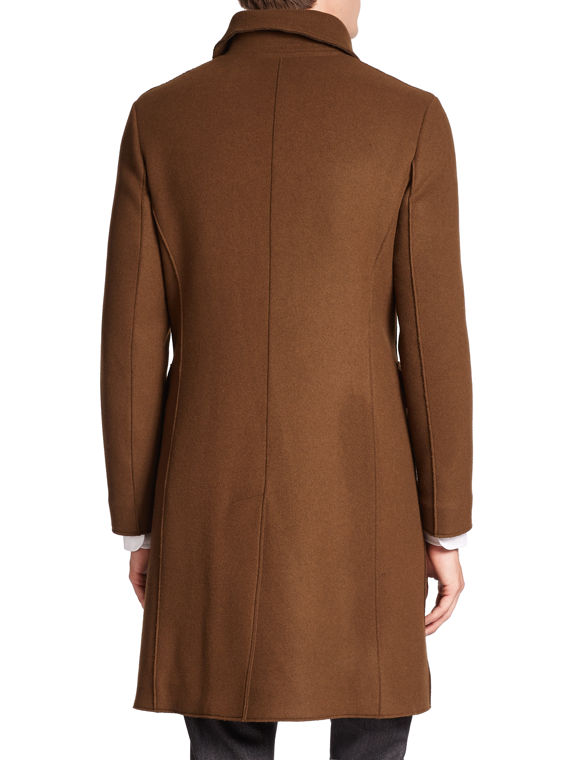 armani camel coat