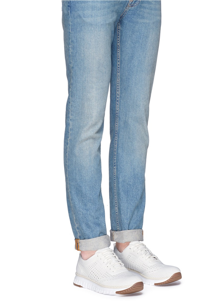 cole haan leather tennis shoes