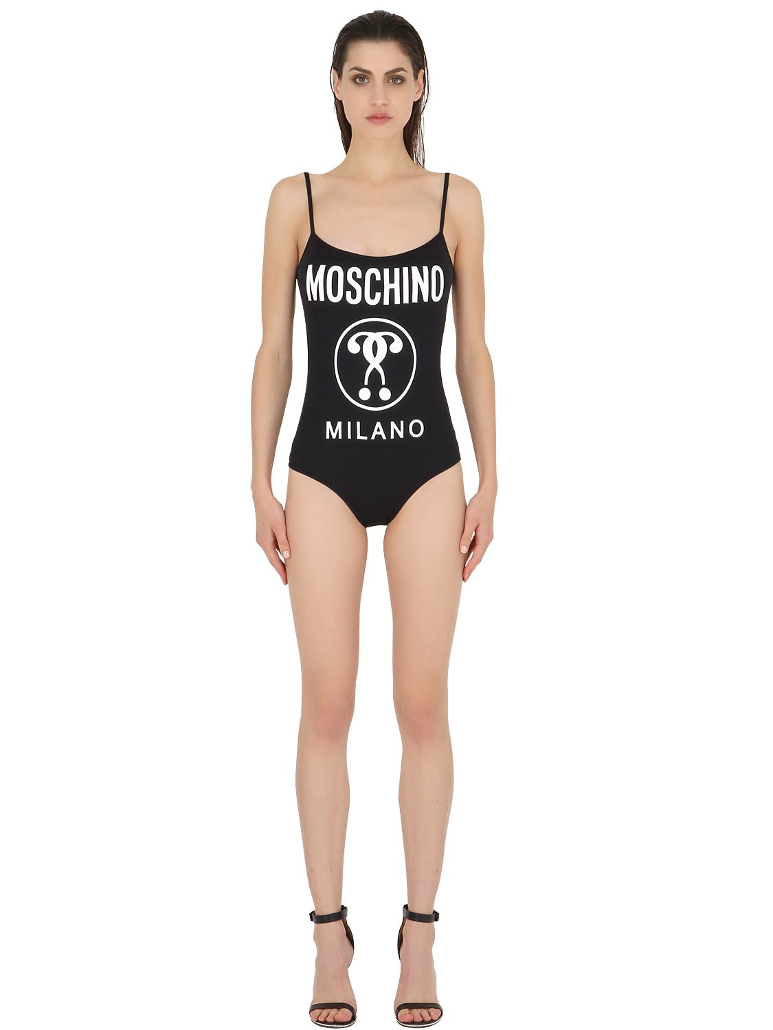 black moschino swimsuit