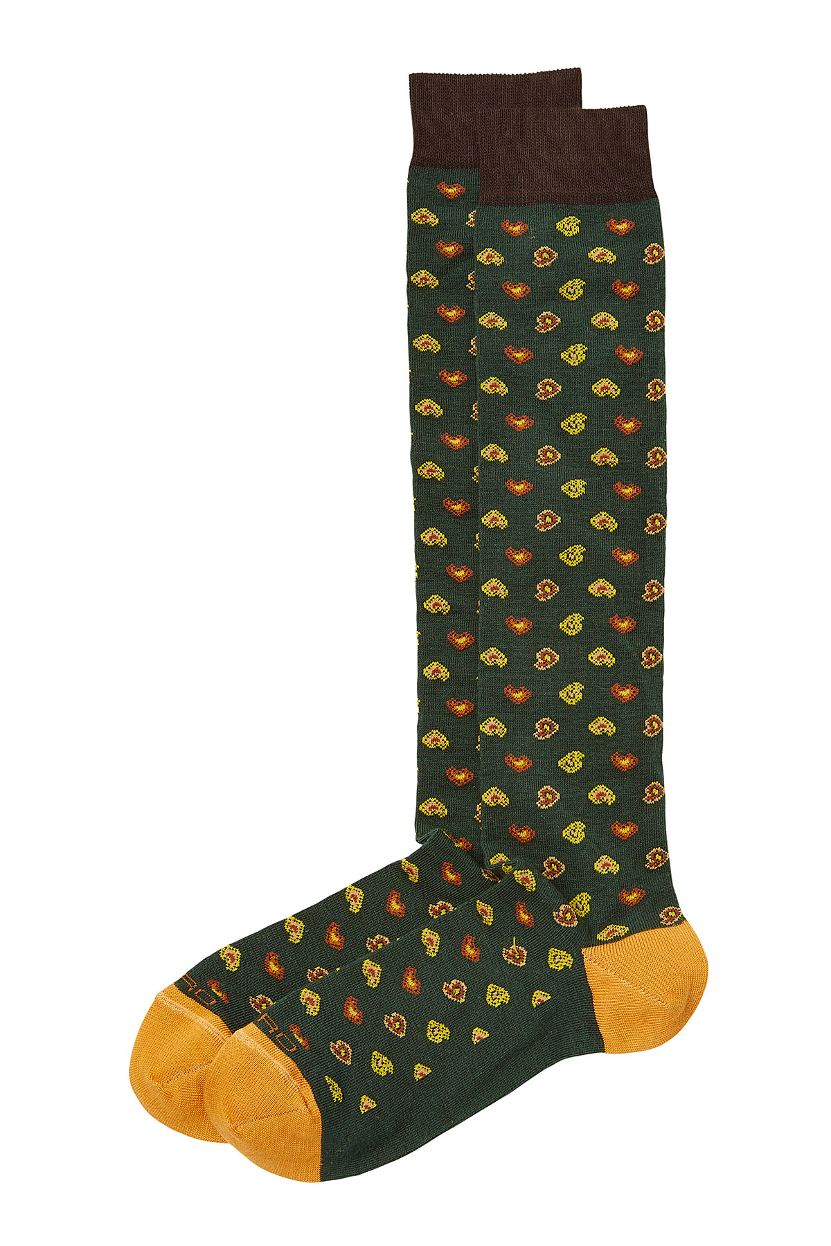etro printed cotton socks green in green for lyst etro printed cotton socks green in green for lyst