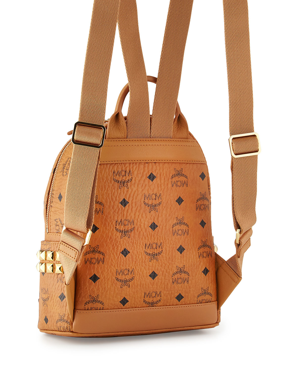 Lyst - Mcm Stark Side Stud Mini Backpack in Brown